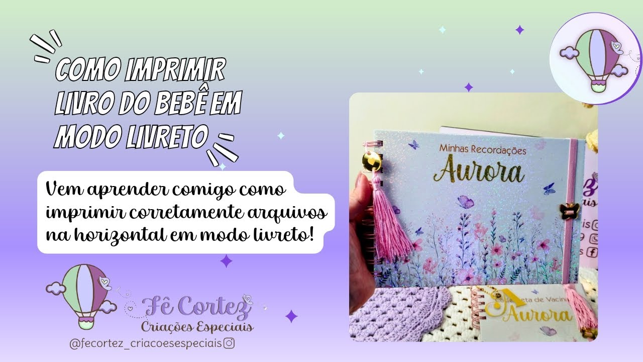 Como imprimir Livro do Bebê em modo livreto corretamente 