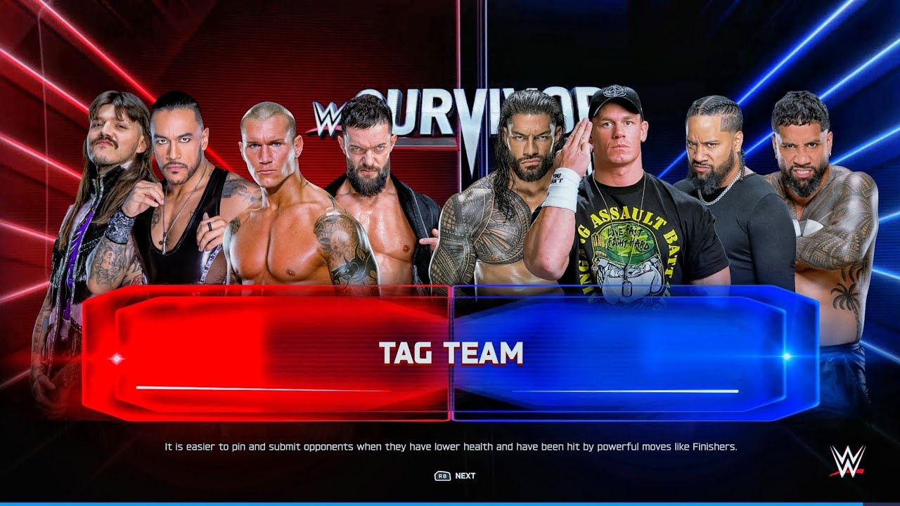 Randy Orton & The Judgment Day Vs John Cena & The Bloodline - Tag Team Elimination Match | WWE 2k25 