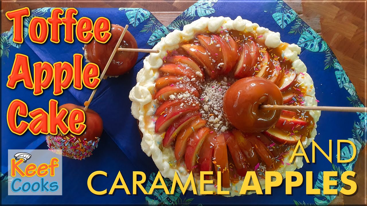 Toffee Apple Cake | Caramel Apples | Halloween