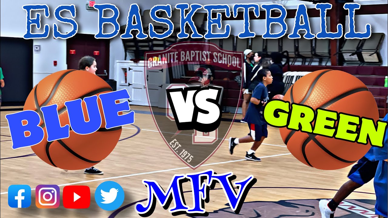 Blue vs Green ES Basketball | Positive Basketball | MillerFlowVlogs