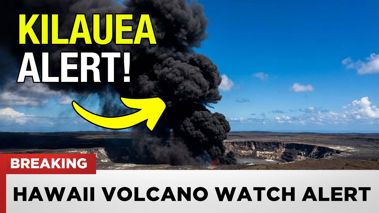 1 MINUTE AGO: Hawaii Volcano WATCH Alert - Both Kilauea Vents Glowing Before Major Event