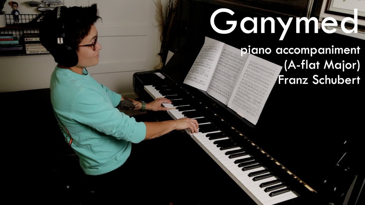 Ganymed by Franz Schubert | PIANO ACCOMPANIMENT, vocal rehearsal track