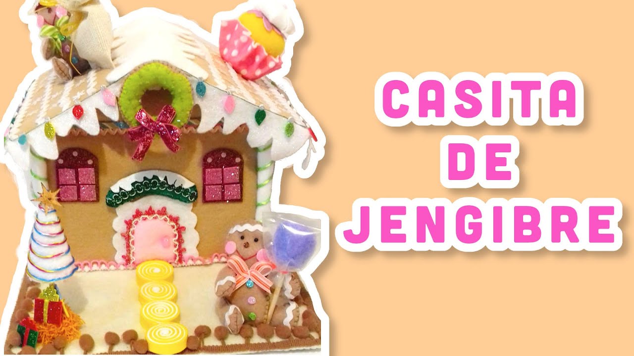 Casita de Jengibre Navideña con Cajas de DVD