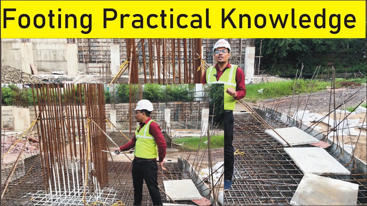 Footing Column Practical Training #practicaltraining #practicalknowledge #civil #footing