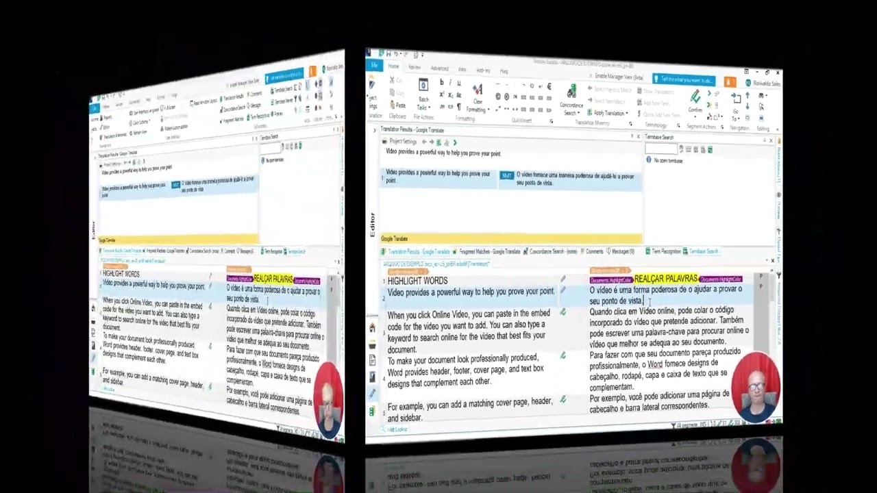 Trados - aplicar realce em texto