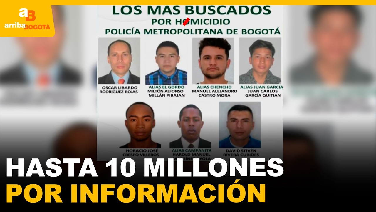 Policía de Bogotá revela los más buscados por H0MICIDI0S en 2025 | CityTv | ArribaBogotá