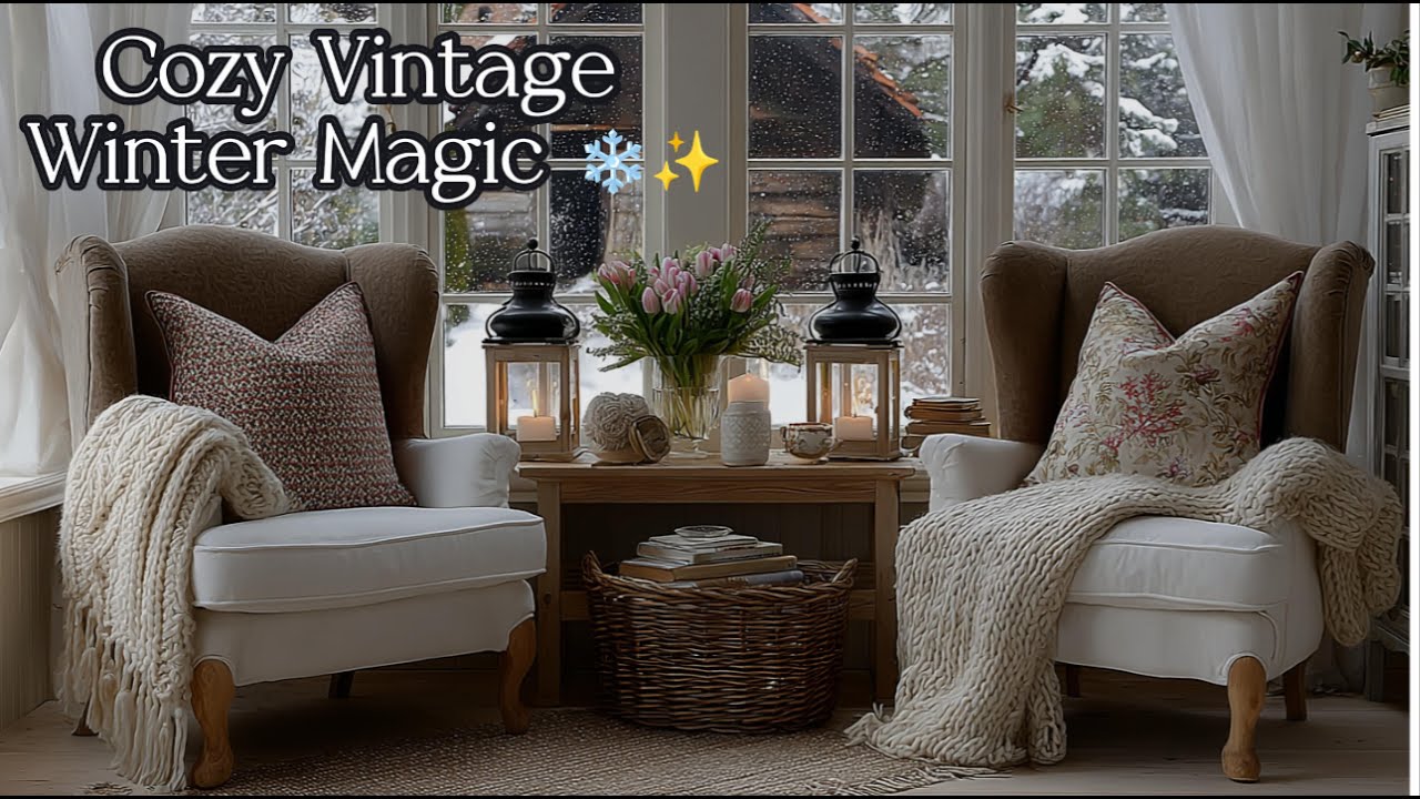 Winter Refresh Vintage Inspiration & Winter Decorating