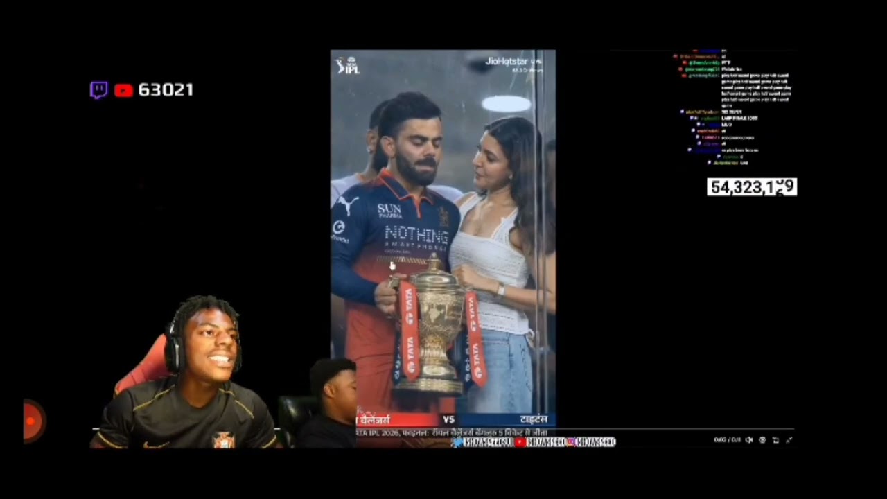 Ishowspeed reaction on Virat & RCB 2nd IPL final Win 2026  🏆 