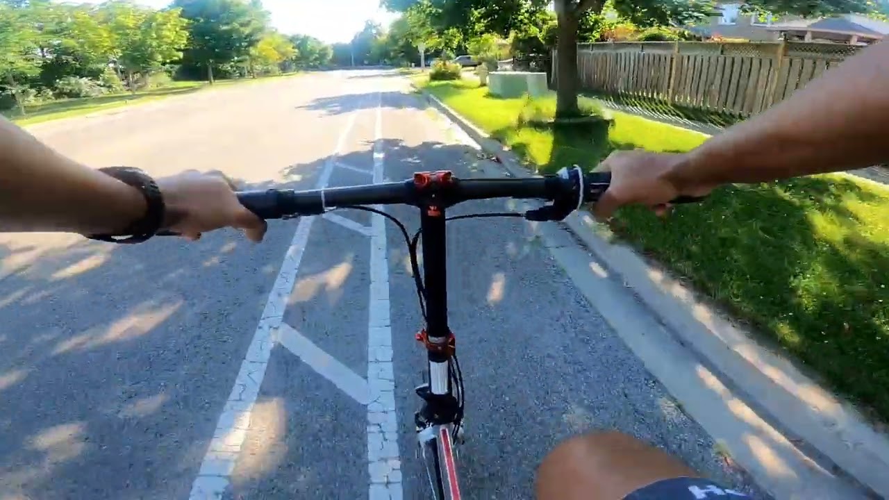Dahon MU D8 vs Brompton Explorer 🤯 | Exploring Trails in Ajax with @BIJOSEBASTIAN 🚴🍁 Daho Boy 🔥