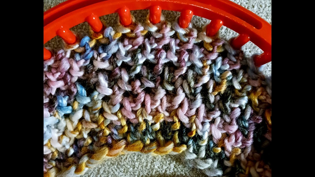 Fun Flutter Stitch Loom Knit stitch for shawls, cowls, hats, scarves