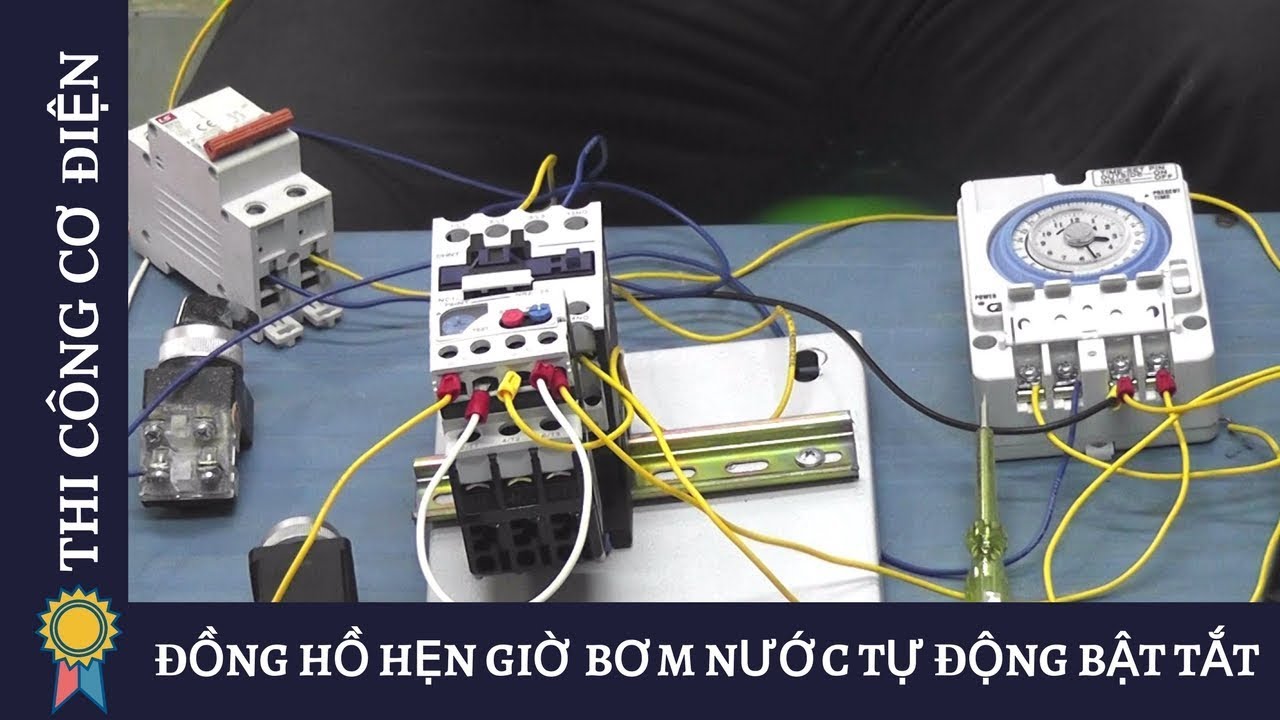 Kỹ Thuật Thi Công Cơ Điện -ĐỒNG HỒ HẸN GIỜ BƠM NƯỚC TỰ ĐỘNG BẬT TẮT |MECHANICAL ENGINEERING