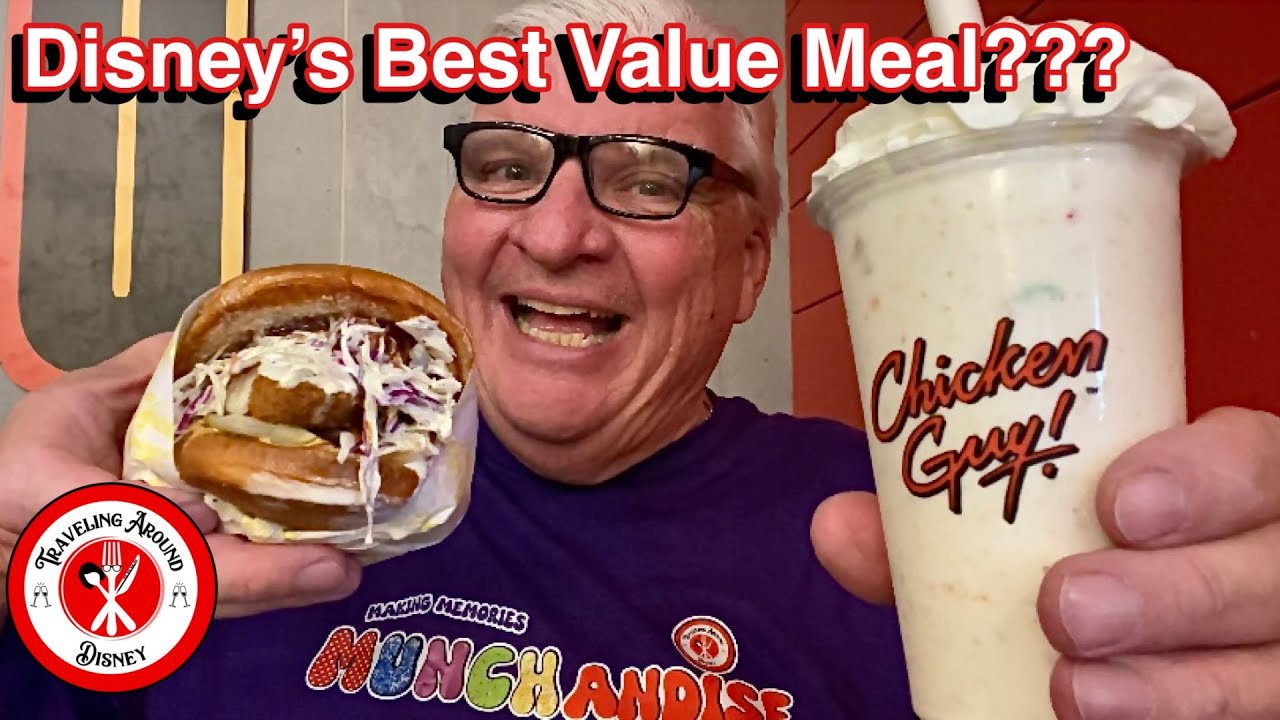 DISNEY SPRINGS MERCHANDISE TOUR AND LUNCH AT CHICKEN GUY | DISNEY DINING REVIEW | CHICKEN GUY