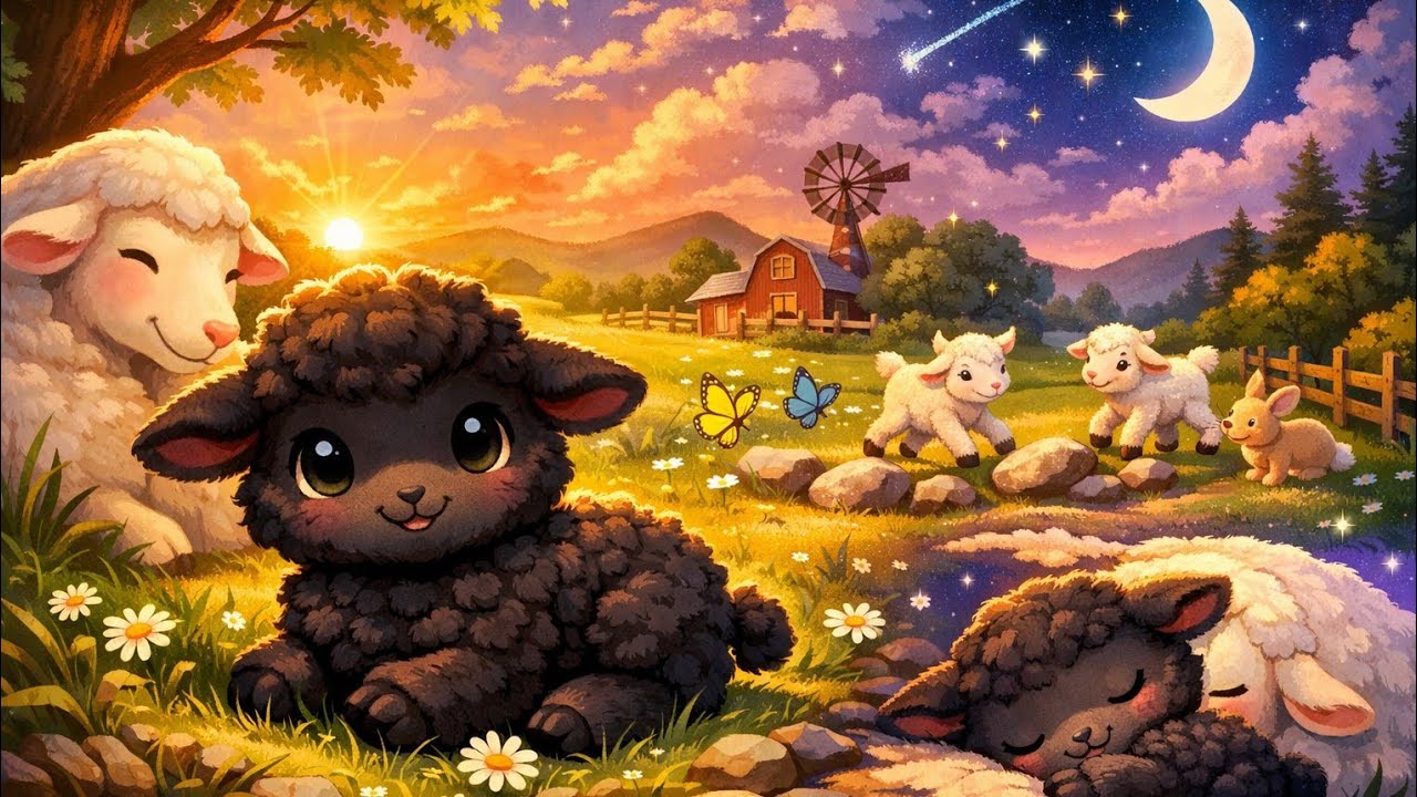 Baby Black Sheep 🌸 | A Heartwarming Nursery Poem for Children