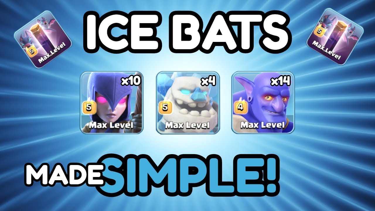 *ICE BATS* Easy TH12 Attack Strategy 2019 - BAT SPELL ATTACK (MADE SIMPLE!) - Clash of Clans