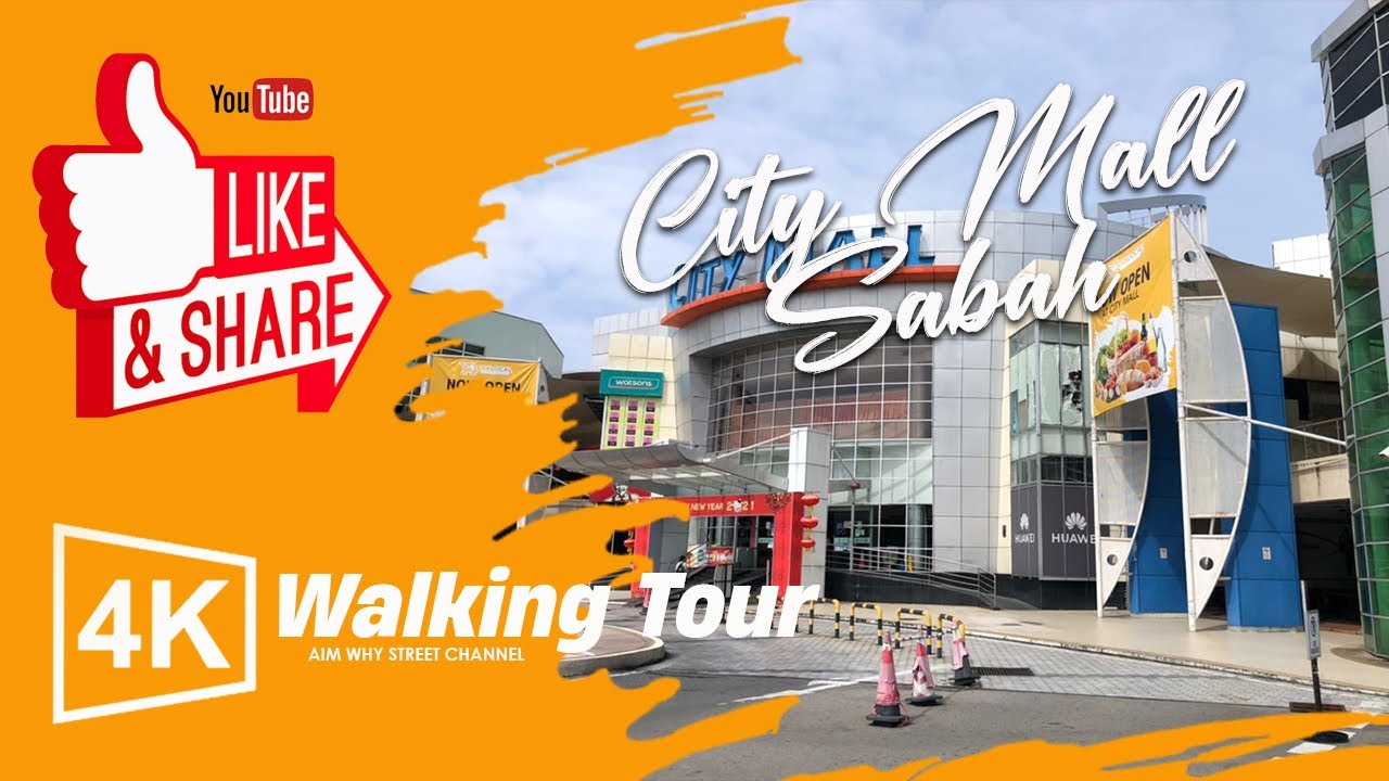 4K City Mall Walking Tour | KOTA KINABALU | SABAH | MALAYSIA