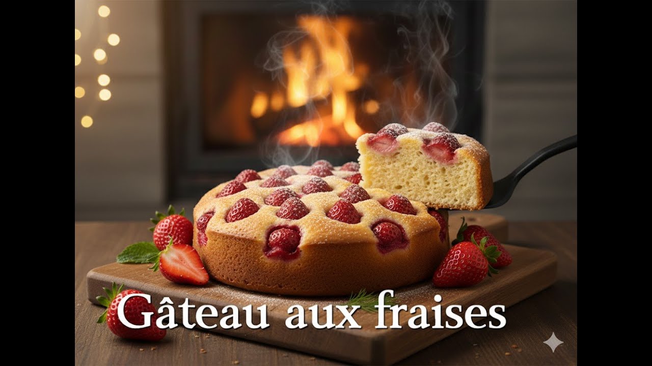 Recette de G&acirc;teau aux fraises facile et rapides