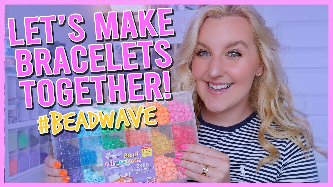 LET'S MAKE BEADED BRACELETS TOGETHER!! (DIY VSCO/KANDI/ PONY BEAD BRACELETS) 🌺🌈💞 #BEADWAVE