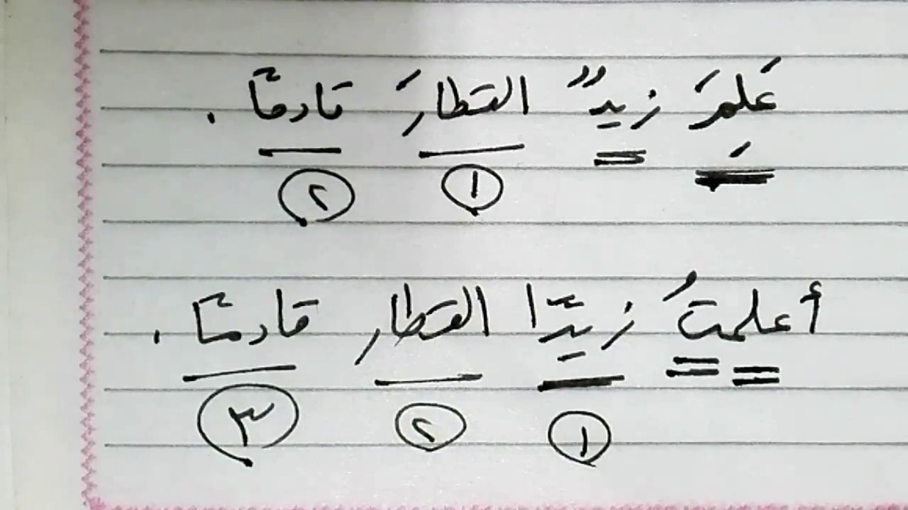 الفعل اللازم والفعل المتعدي