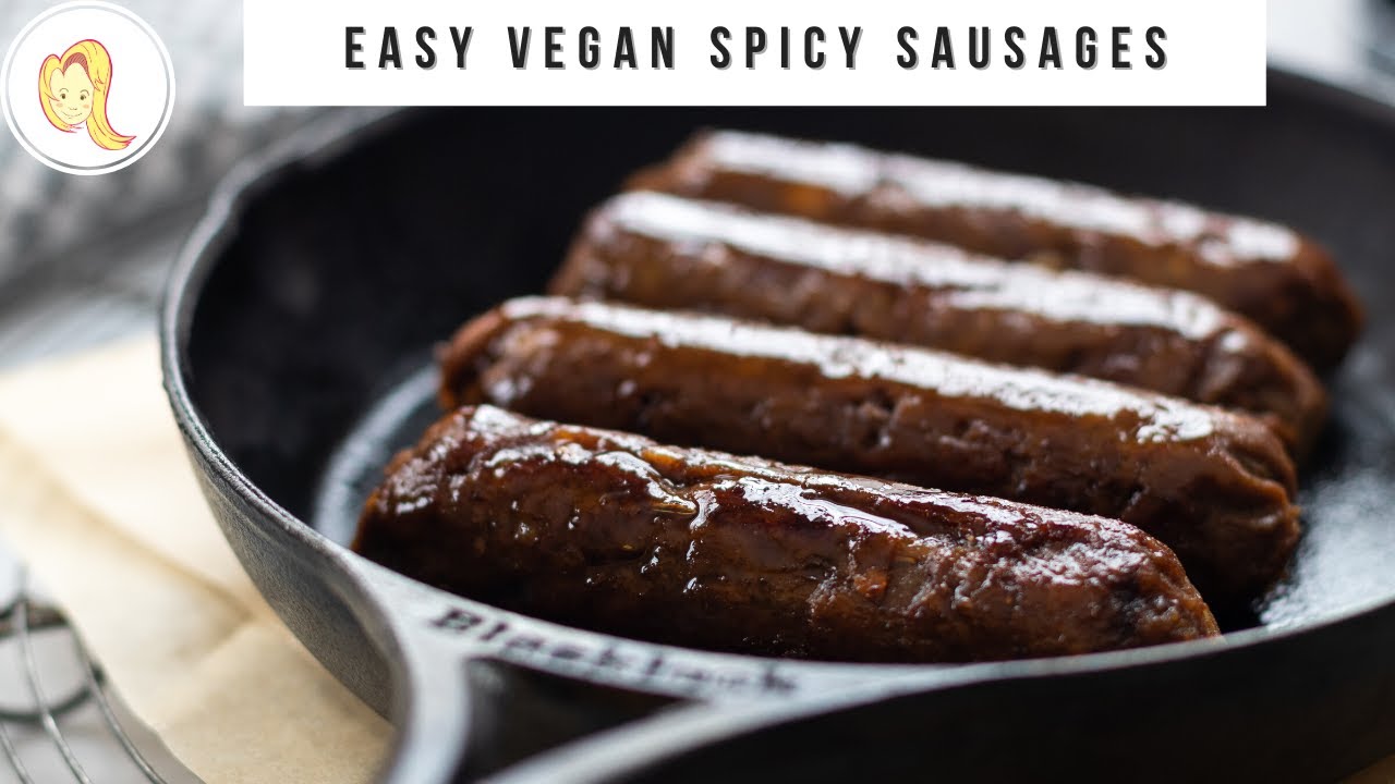 Easy Vegan Spicy Sausages | homemade, plant-based, simple