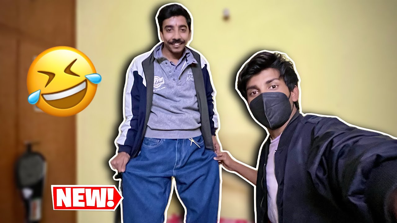 Ye Kya Pehna Diya Pawan Ko 😱 Red Tape Baggy Jeans 🤩