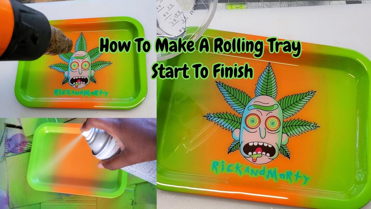 How To Make A Rolling Tray Start To Finish  #epoxyresinart #resintray #resintutorial #howtomake