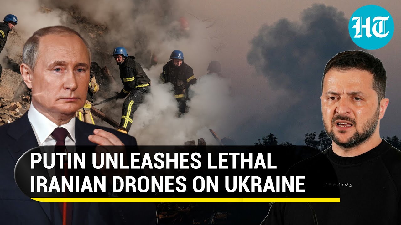 Putin Pounds Zelensky's Base Kyiv With Shahed Drones | Massive Russian Strikes Across Ukraine