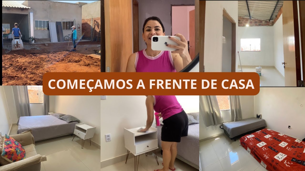 Começamos à FRENTE da casa, atualização da OBRA e Rotina Real, vlog. 