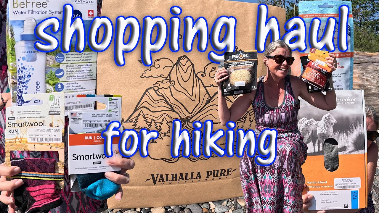 My Shopping Haul for Summer Hiking Katadyn Befree Icebreaker Smartwool 4K Vlog