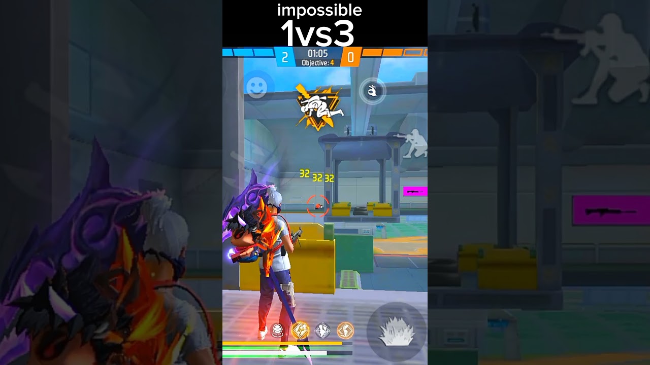 1vs3 clutch in free fire with NXT guild impossible clutch jod OR wot #shorts SAMSUNG:A1,A2,A3,A4,A5,