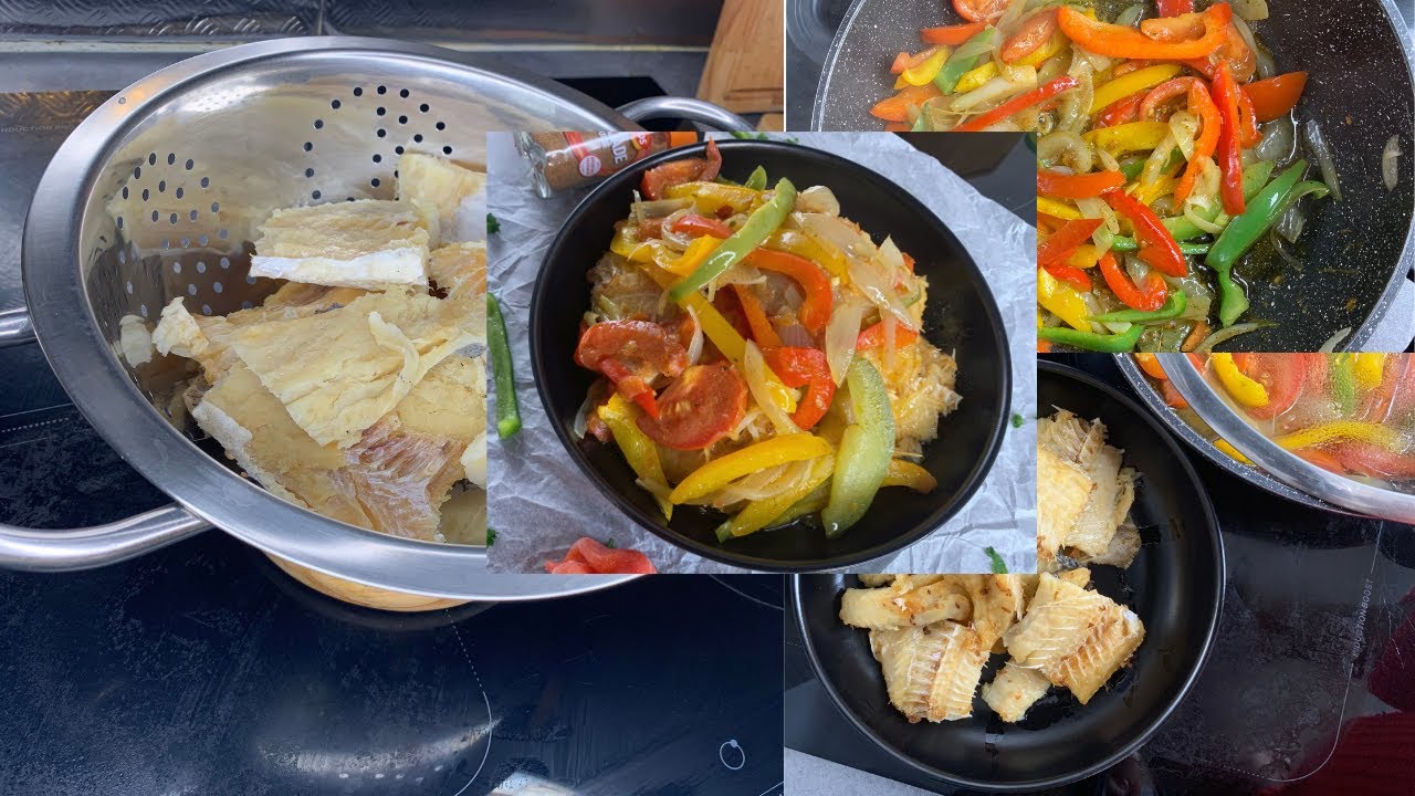 POISSON SALE AUX POIVRONS:J'ai fait une Sauce pour un bon gout.Facile!