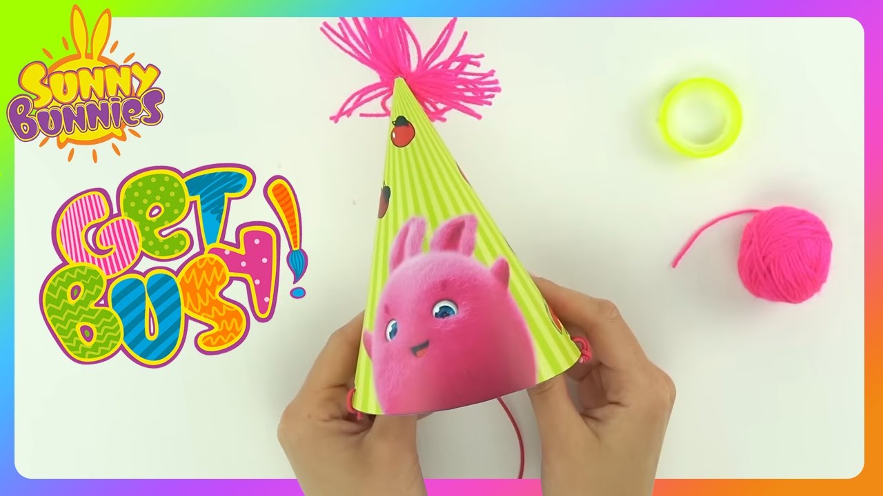 How to make Sunny Bunnies party hats! 🥳 | Sunny Bunnies Get Busy