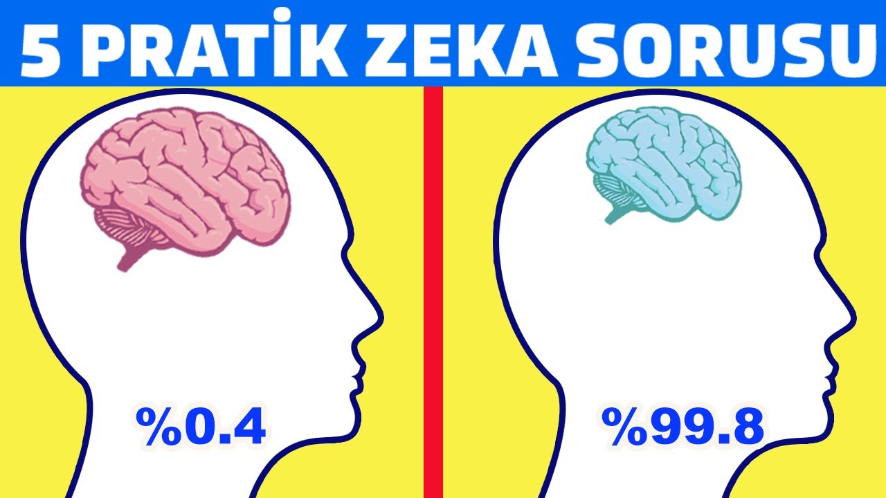 5 Zeka Sorusu ile Kendini Test Et (Zor ve kolay sorular bir arada)