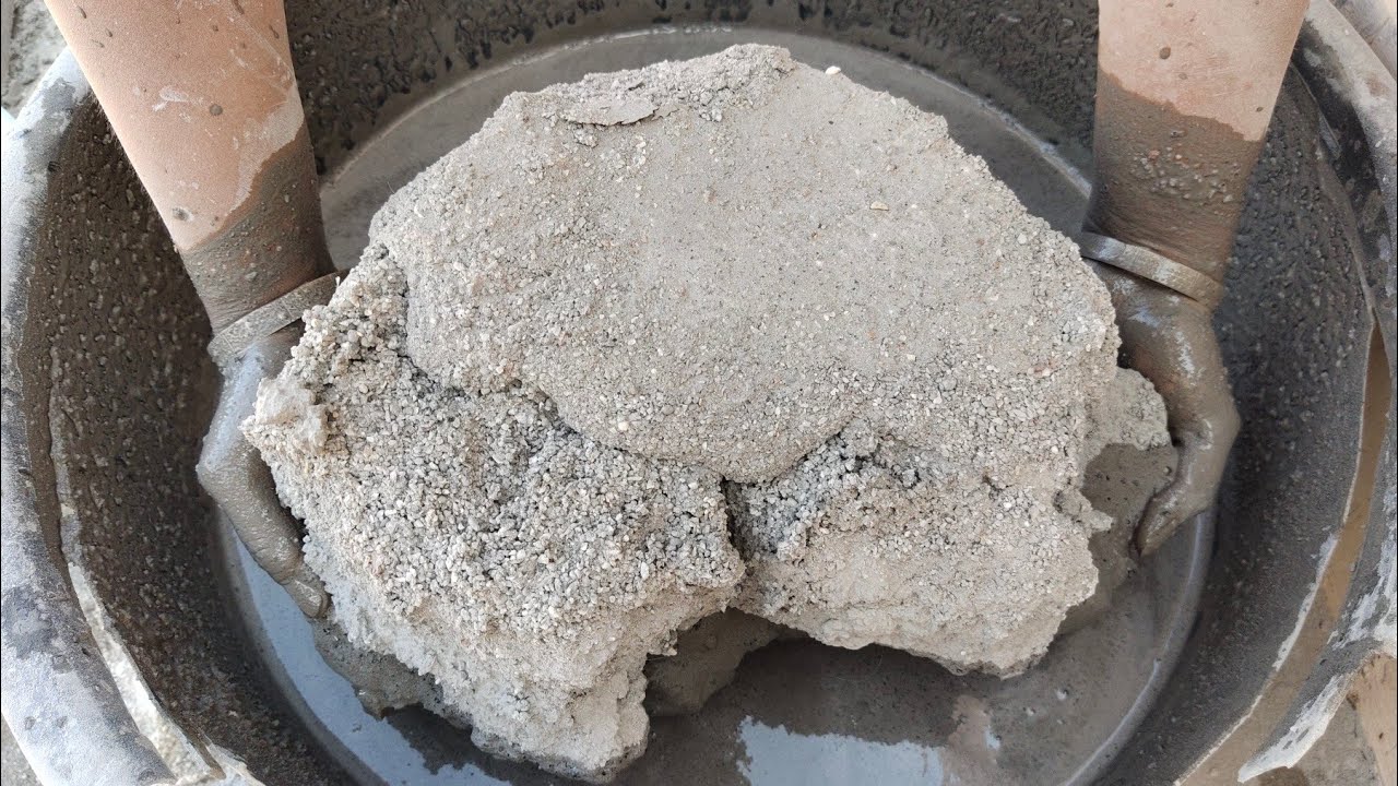 Most favorite texture sandcement+white concrete  crumbling in lots of water 💦 @As_Asmr