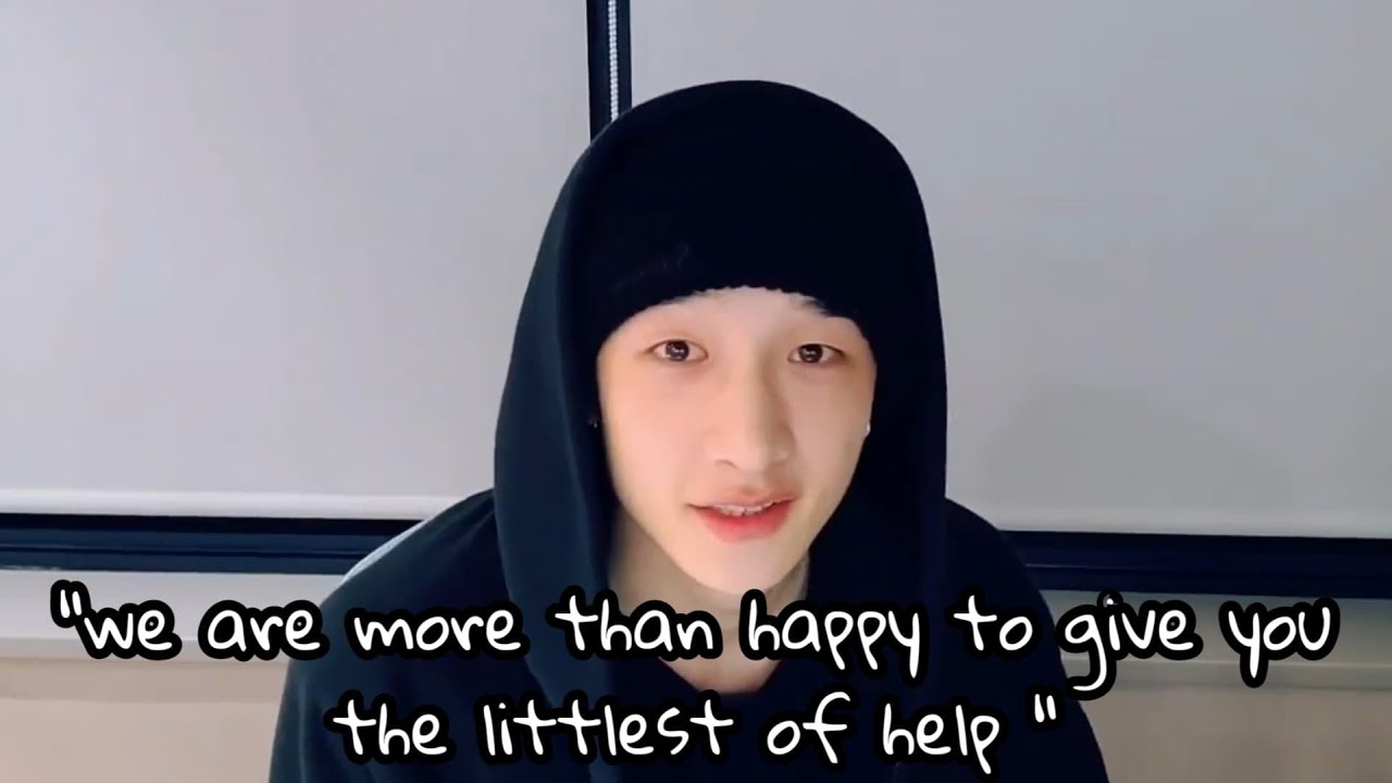 Bang Chan's comforting speeches and helpful advices pt.2