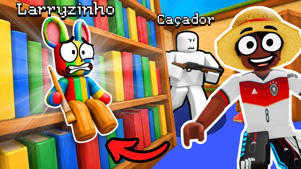 NOS PINTAMOS PARA SE ESCONDER NO ROBLOX com O LARRYZINHO!