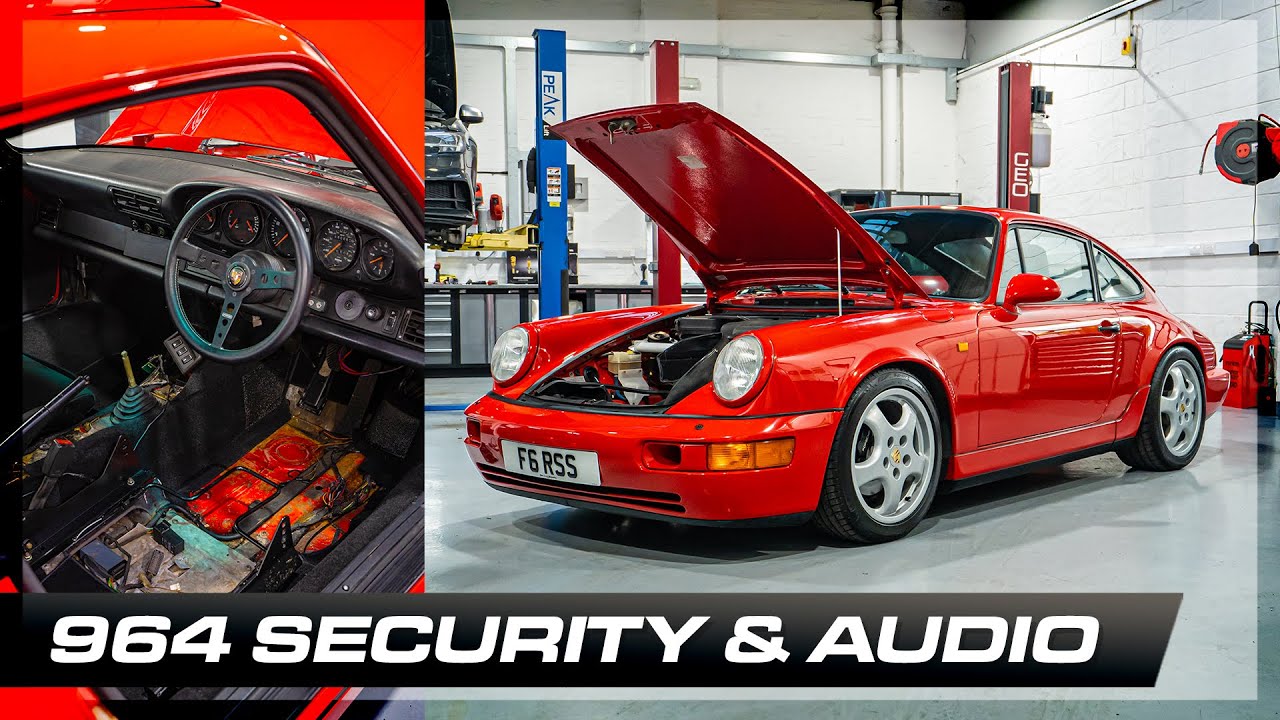 CLASSIC Porsche 964 Car Audio & Security (alarm + tracker) Upgrade