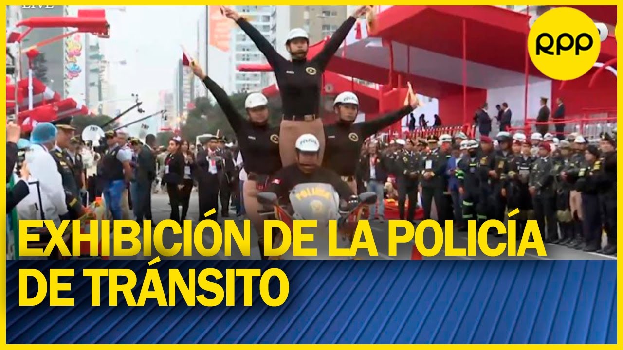POLICÍA NACIONAL DEL PERU: Escuela de motociclismo policial realiza acrobacias