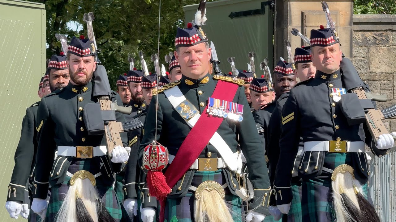 Holyrood Palace Guard of Honour rehearsal Ahead of the King's visit to Scotland | 2 SCOTS Pipe Drums