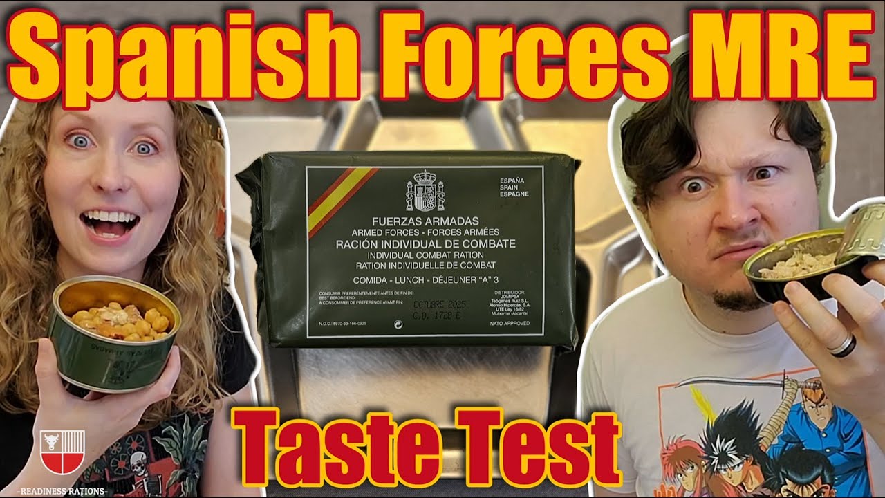 Обед MRE (боевой паек) испанской армии 🇪🇸 Обзор готового к употреблению армейского рациона для во...