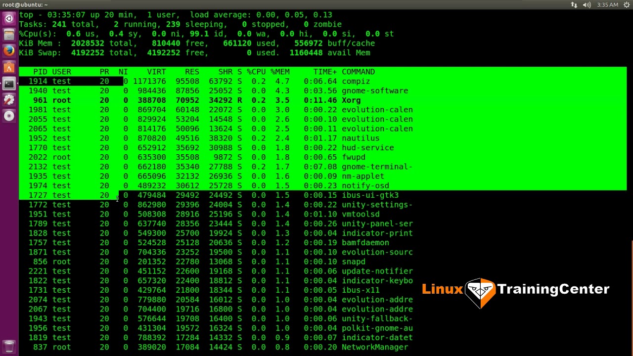 1.9 Команда top для управления процессами | Linux для начинающих