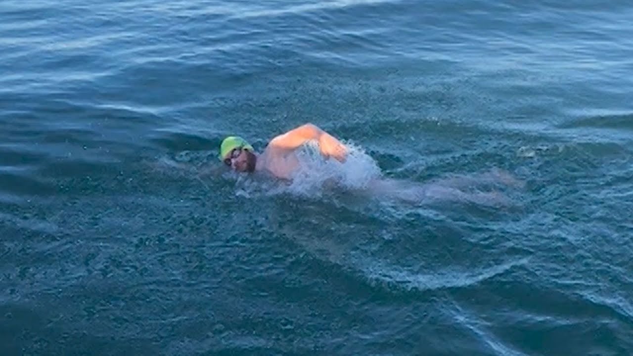 Massachusetts man swims across English Channel in latest long-distance feat