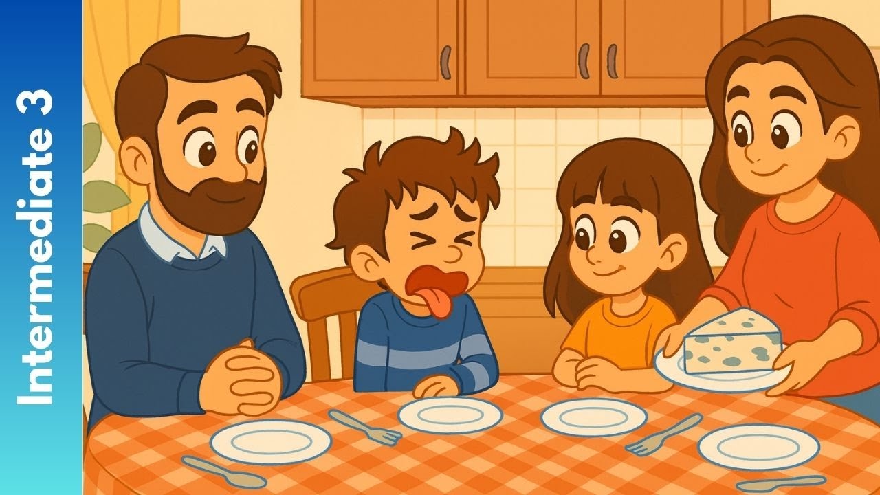 Le d&eacute;jeuner en famille 🍽️ Family lunch 👨&zwj;👩&zwj;👧&zwj;👦🥖🥗