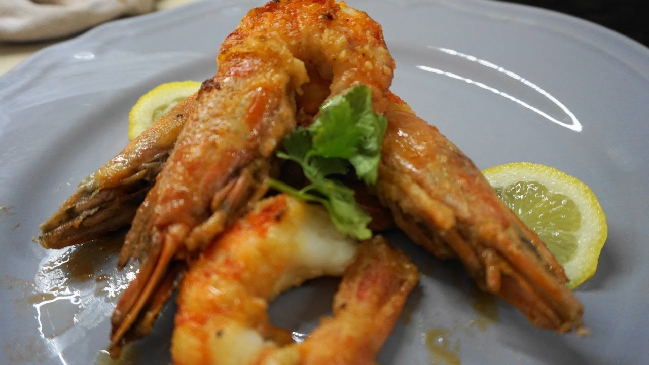 Γαρίδες για μερακλήδες με ούζο και λεμόνι - Prawns with ouzo and lemon | Greek Cooking by Katerina