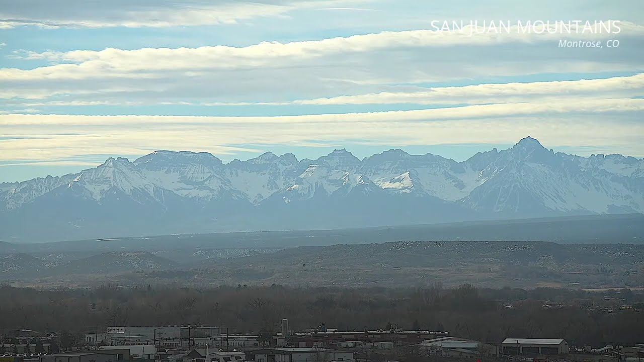 San Juan Mountains Live Stream - Montrose Colorado - February 10