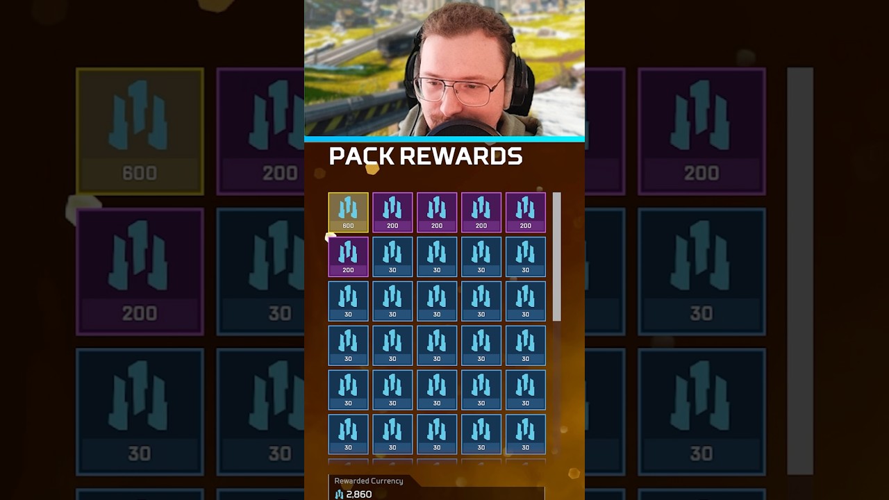when an apex legends creator opens 20 free packs 🤣 #apexlegends