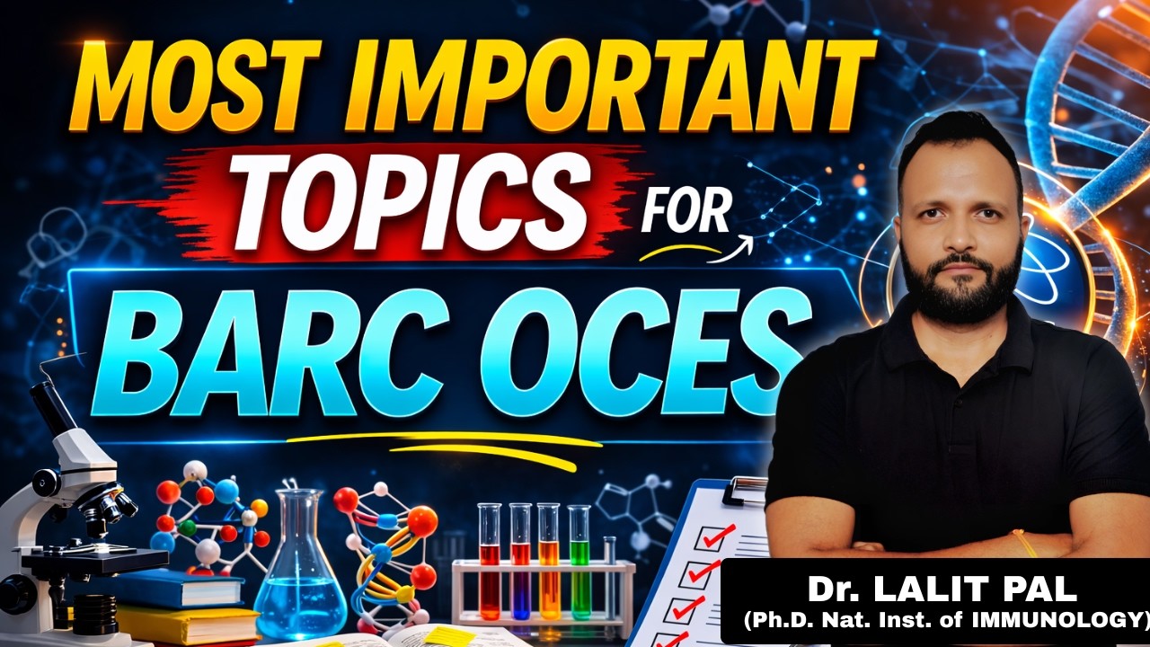 BARC OCES 2026 Preparation | Most Important Topics You Must Study #drlalitpal #barc #BARCOCES