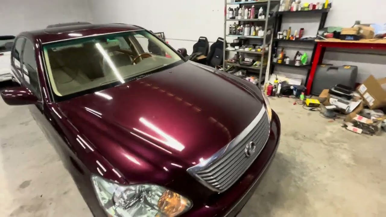 2004 Lexus ls430 Black cherry pearl walk around