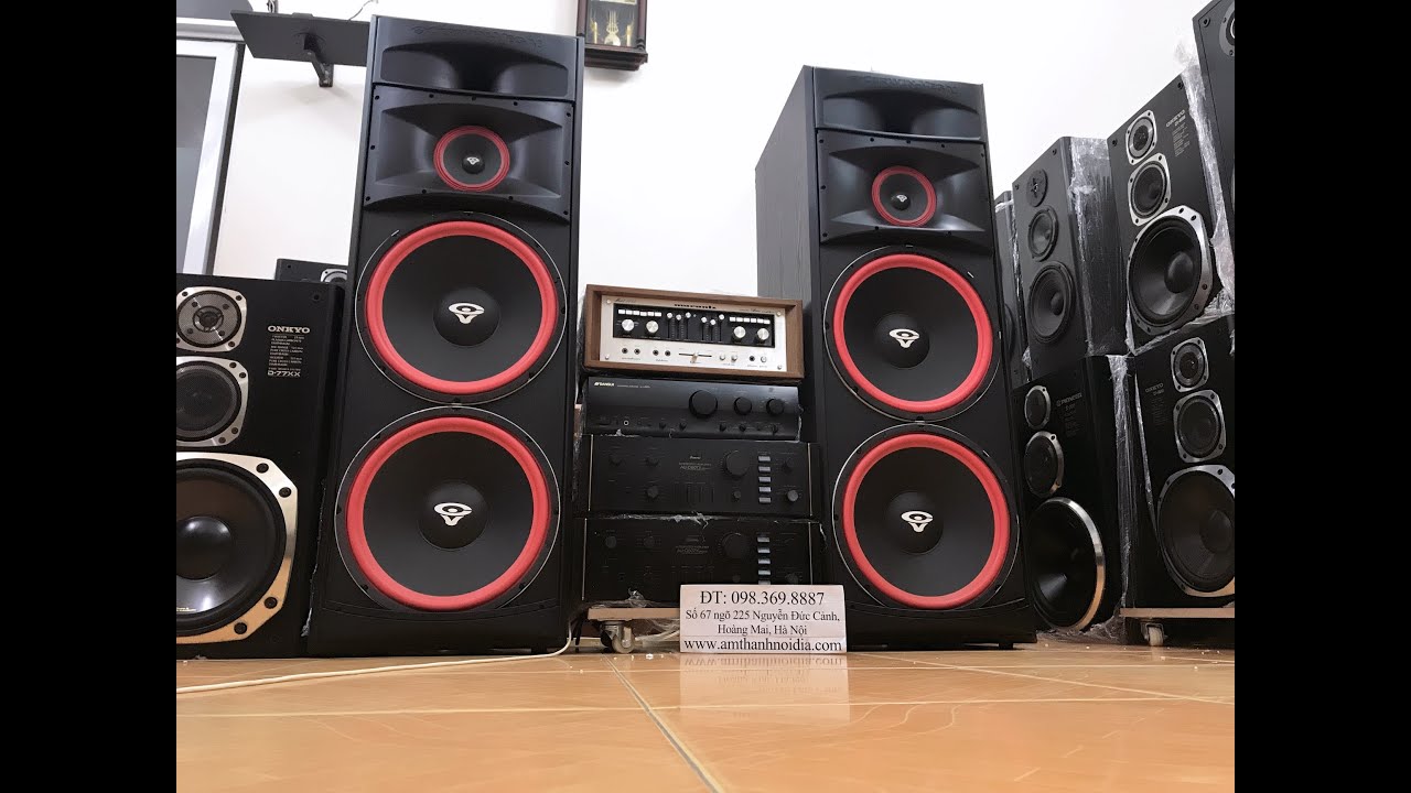 Loa thiết bị quay của e muốn vỡ khi test cặp khủng long Cerwinvega xls215 bạo chúa 2 bass40 Thắng au