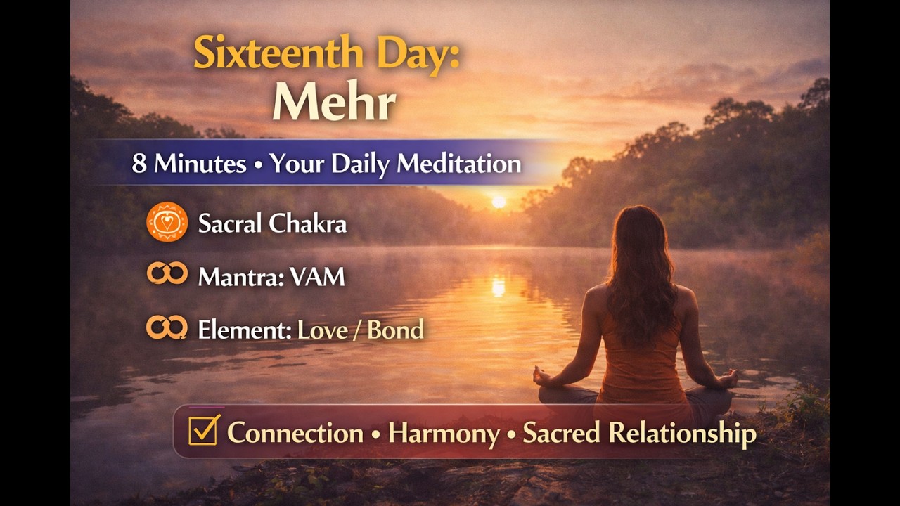 Day 16– Mehr– 8-Minute Guided Meditations