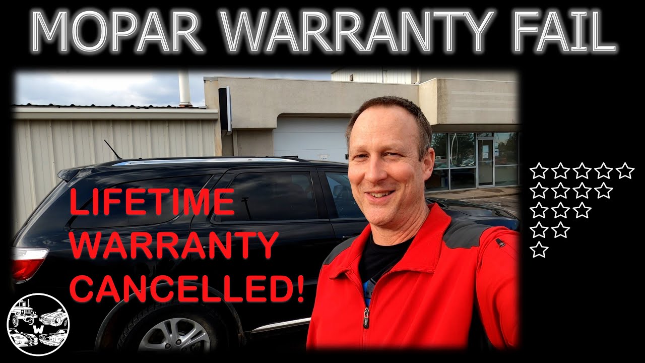 Mopar Lifetime Warranty Cancelled